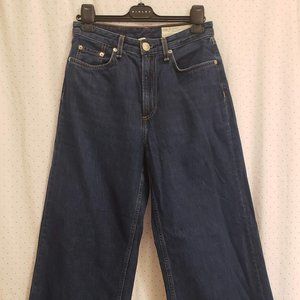RAG & BONE SIZE 26 HIGH RISE WIDE LEGGED ANKLE JEANS
